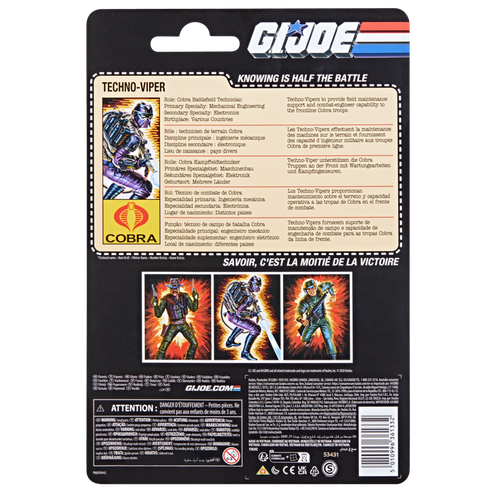 G.I. Joe Classified Series Retro Cardback Techno-Viper