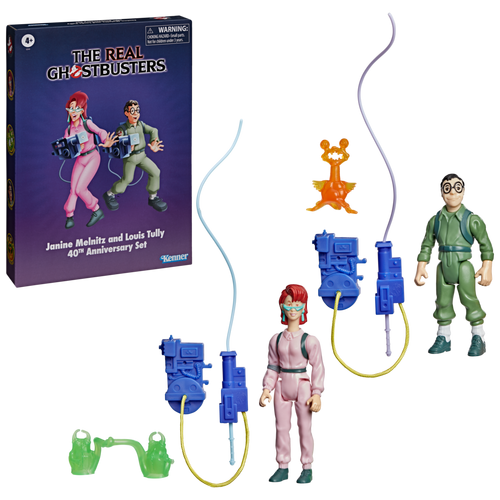 The Real Ghostbusters Kenner Classics Janine Melnitz and Louis Tully 40th Anniversary Set