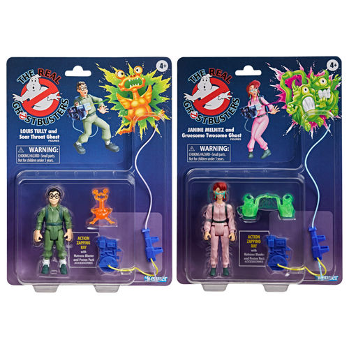 The Real Ghostbusters Kenner Classics Janine Melnitz and Louis Tully 40th Anniversary Set